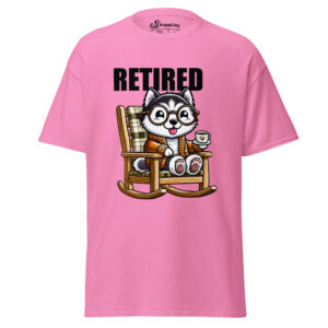 Retired Siberian Husky T-Shirt – Funny Husky Meme Tee, Unisex