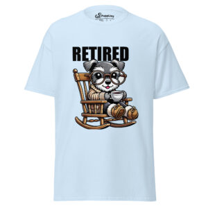 Retired Miniature Schnauzer T-Shirt – Funny Mini Schnauzer Meme Tee